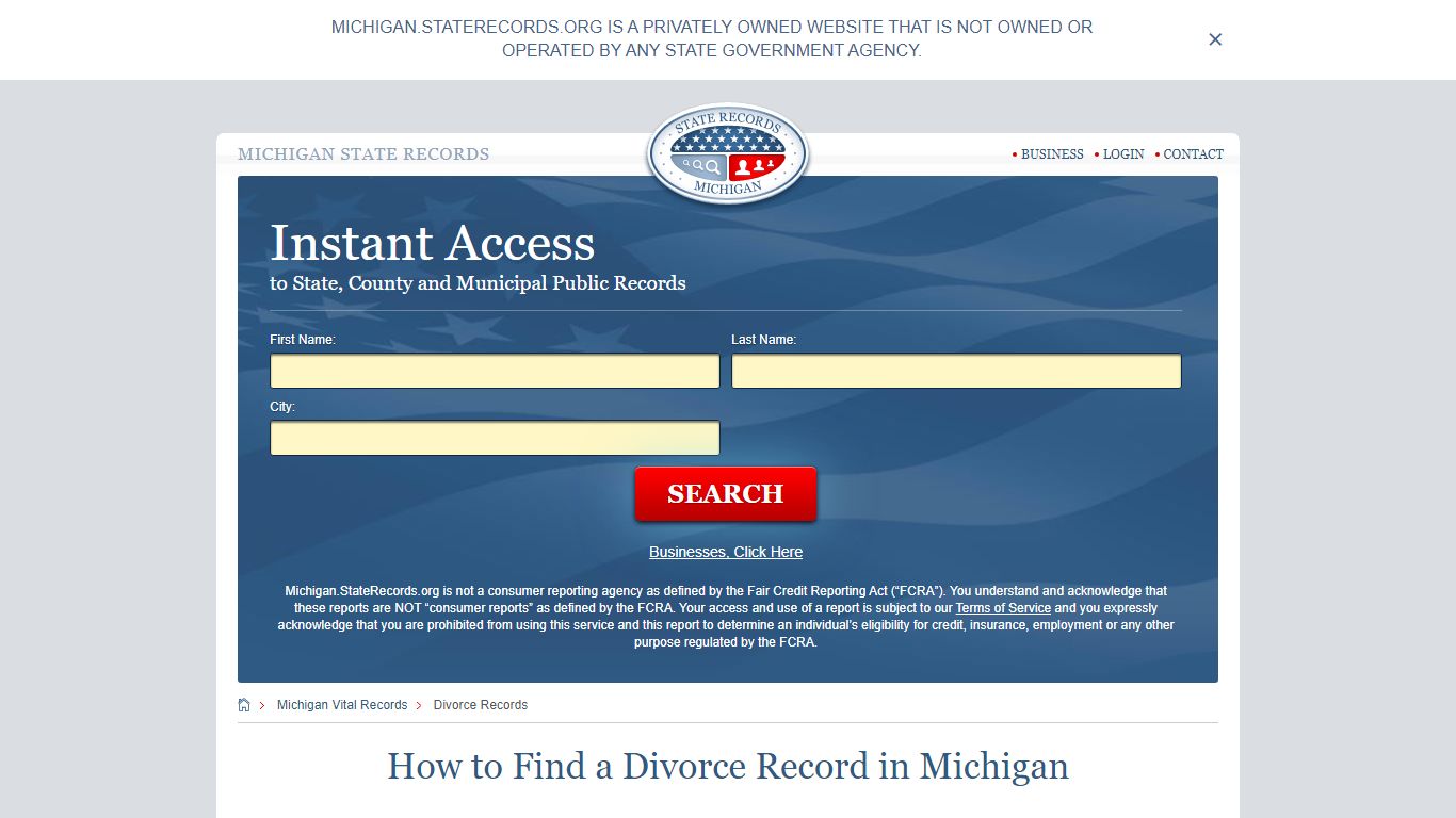 How to Find a Divorce Record in Michigan